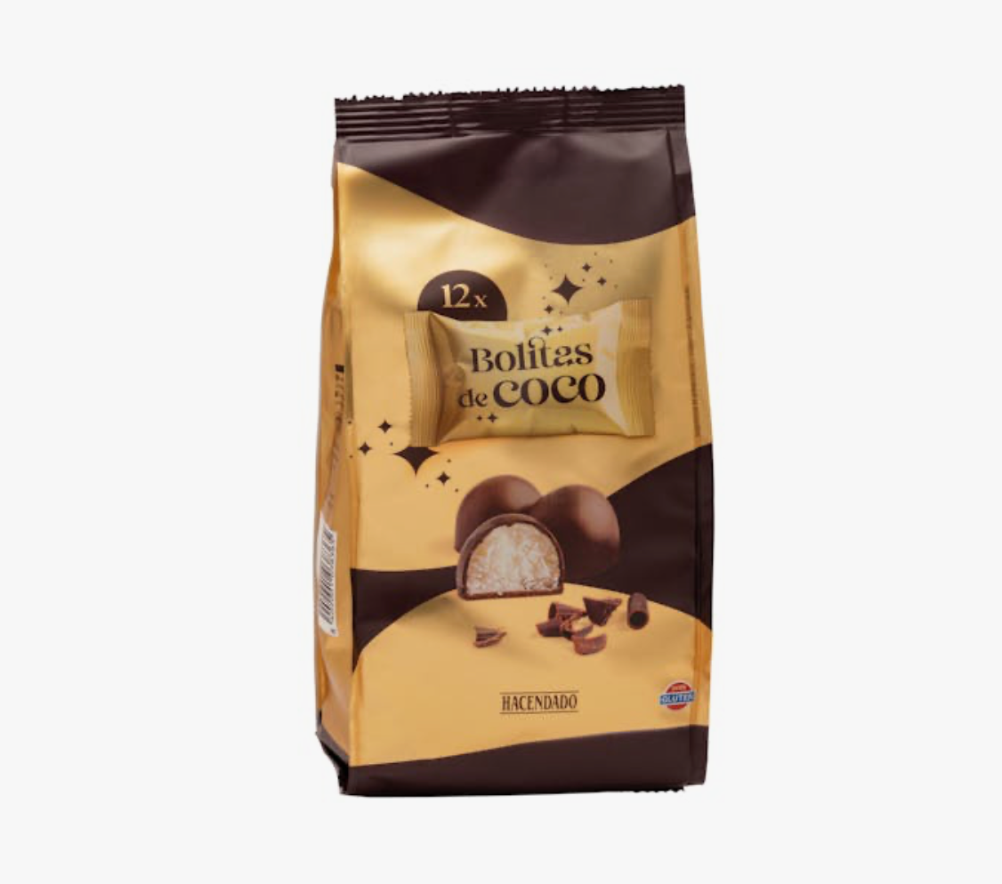 Kokosriekstu bumbiņas Hacendado (240 g, 12 gab.)