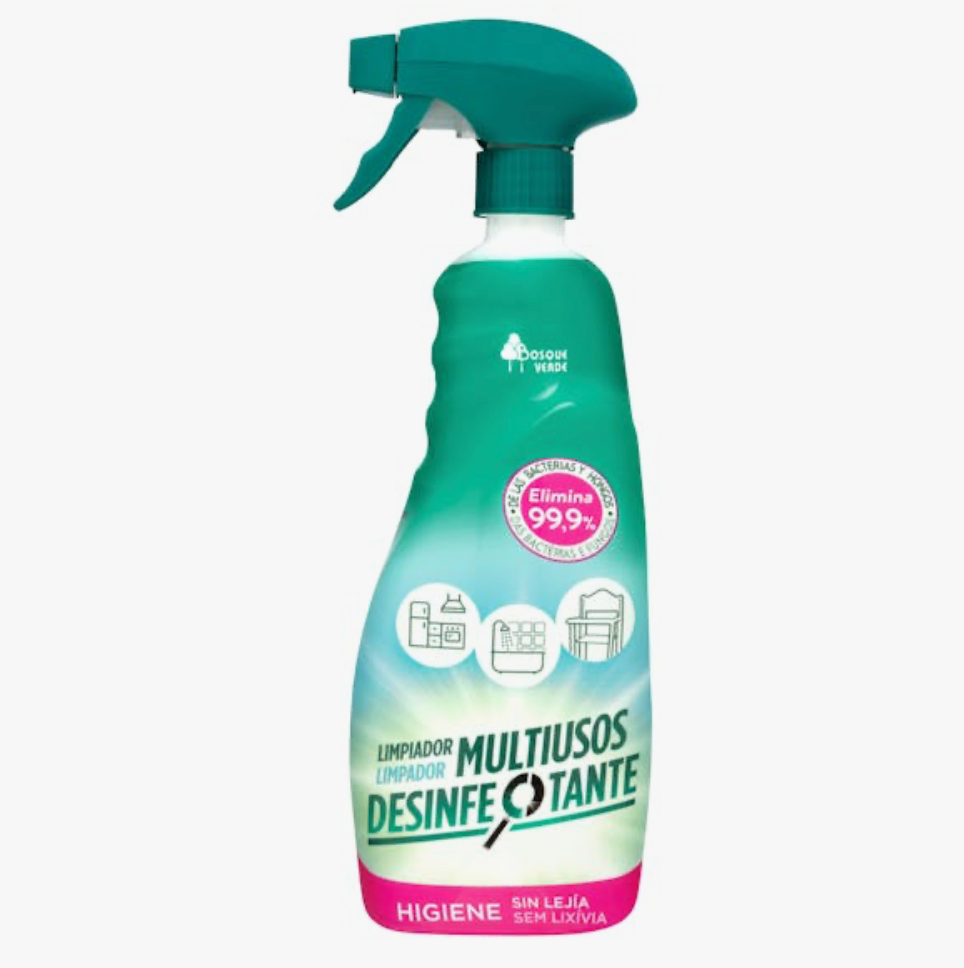 Universālais antibakteriālais dezinfekcijas līdzeklis bez hlora Bosque Verde (ar izsmidzinātāju)