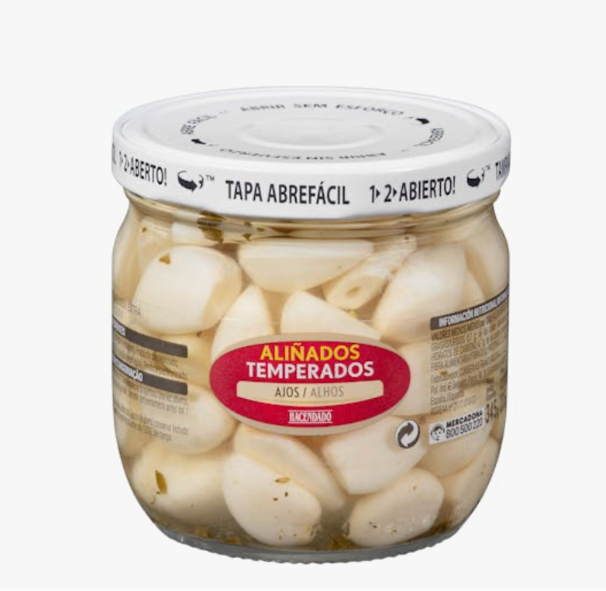 Marinētas ķiploku daiviņas Hacendado